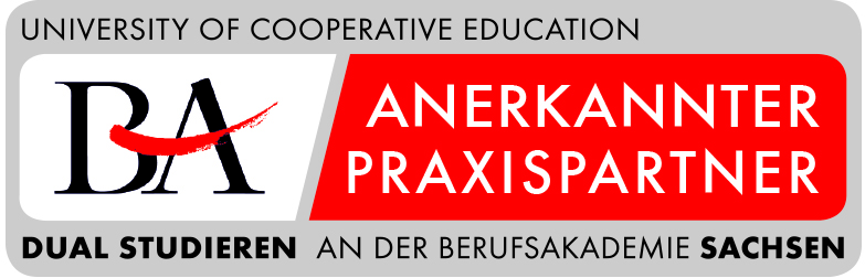We are a recognised practice partner of the Saxony University of Cooperative Education to support the promotion of young talent.